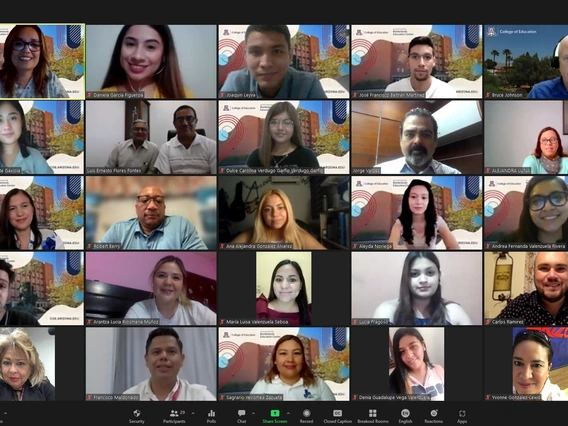 teacher zoom call